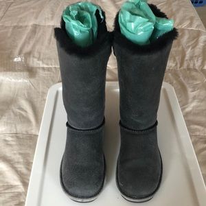 Bearpaw distressed suede Shearling boots